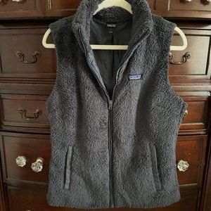 Patagonia Gray Fuzzy Fleece Vest - Size L